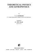 Copertina  Theoretical Physics and Astrophysics