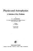 Copertina  Physics and astrophysics : A selection on key problems