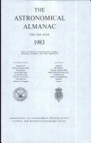 Copertina  The Astronomical almanac for the year 1983 : Data for astronomy, space sciences, geodesy, surveying, navigation and other applications