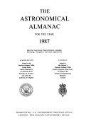 Copertina  The Astronomical almanac for the year 1987 : Data for astronomy, space sciences, geodesy, surveying, navigation and other applications