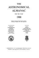 Copertina  The Astronomical almanac for the year 1988 : Data for astronomy, space sciences, geodesy, surveying, navigation and other applications
