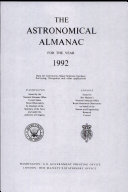 Copertina  The Astronomical almanac for the year 1992 : Data for astronomy, space sciences, geodesy, surveying, navigation and other applications