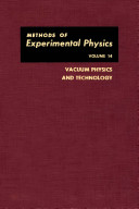 Copertina  Vacuum physics and technology