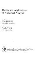Copertina  Theory and applications of numerical analysis