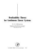Copertina  Realizability theory for continuous linear systems