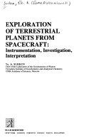 Copertina  Exploration of terrestrial planets from spacecraft : instrumentation, investigation, interpretation