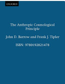 Copertina  The anthropic cosmological principle