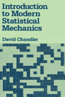 Copertina  Introduction to modern statistical mechanics