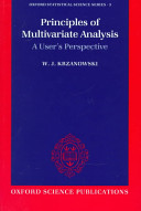 Copertina  Principles of multivariate analysis : A user's perspective
