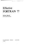 Copertina  Effective Fortran 77