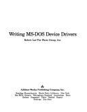 Copertina  Writing MS-DOS. Device Drivers