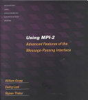 Copertina  Using MPI-2 : advanced features of the Message-Passing Interface