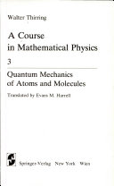 Copertina  3: Quantum mechanics of atoms and molecules 