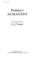 Copertina  Ptolemy's Almagest