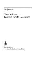 Copertina  Non-Uniform Random Variate Generation