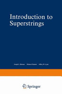 Copertina  Introduction to Superstrings