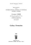 Copertina  Formazione delle galassie : Rendiconti della scuola Internazionale di fisica Enrico Fermi CXXII Corso