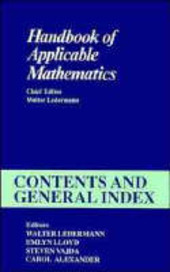Copertina  Contents and general index