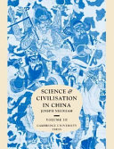 Copertina  Science and Civilisation in China