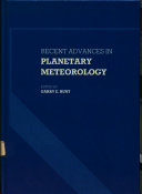 Copertina  Recent advances in planetary meteorology : the Seymour Hess memorial Symposium-IUGG General Assembly Hamburg, 18-19 August 1983
