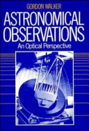 Copertina  Astronomical observations : an optical perspective