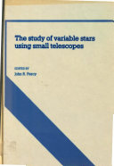 Copertina  The study of variable stars using small telescopes