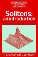 Copertina  Solitons: an introduction