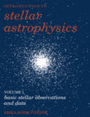 Copertina  Vol. 1: Basic stellar observations and data