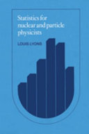 Copertina  Statistics for nuclear and particle physicists