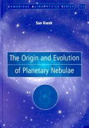 Copertina  The Origin and evolution of planetary nebulae
