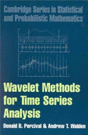 Copertina  Wavelet methods for time series analysis