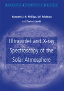 Copertina  Ultraviolet and x-ray spectroscopy of the solar atmosphere