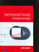 Copertina  Spectrograph design fundamentals 