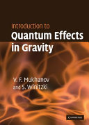 Copertina  Quantum effects in gravity