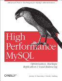 Copertina  High performance MySQL : optimization, backups, replication, and load balancing
