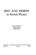 Copertina  Spin and isospin in particle physics