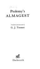 Copertina  Ptolemy's Almagest