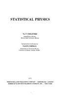 Copertina  Statistical physics