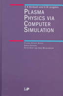 Copertina  Plasma physics via computer simulation