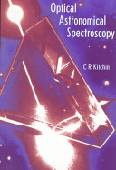 Copertina  Optical astronomical spectroscopy