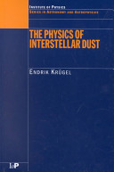 Copertina  The physics of interstellar dust