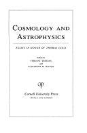 Copertina  Cosmology and astrophysics : Essays in honor of Thomas Gold : [Ithaca (New York)], 1980