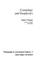 Copertina  Cosmology and Geophysics