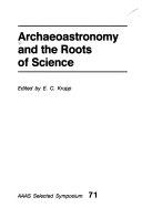 Copertina  Archaeoastronomy and the roots of science