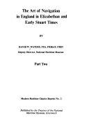 Copertina  The art of navigation in Elizabethan and early Stuart times ; part one