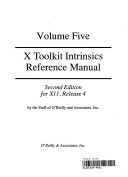 Copertina  X toolkit intrinsics reference manual : for X11, release 4
