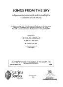 Copertina  Songs from the sky : indigenous astronomical and cosmological traditions of the world