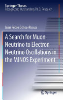 Copertina  A Search for Muon Neutrino to Electron Neutrino Oscillations in the MINOS Experiment