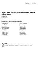 Copertina  Alpha AXP architecture reference manual