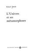 Copertina  L'univers et ses métamorphoses
